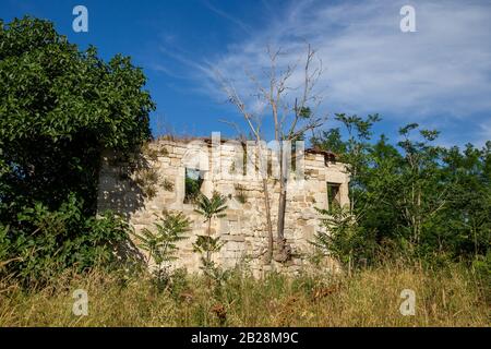 Archäologische Ausgrabungsstätte der 2700 Jahre alten antiken Stadt Bathonea, auch bekannt als Brutea, die 2007 entdeckt wurde, Kucukcekmece, Istanbul. Stockfoto