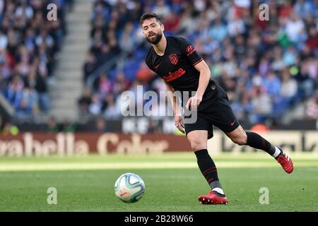 Cornella Del Llobregat, Spanien. März 2020. Barcelona, SPANIEN - 1. MÄRZ: Felipe von Atletico de Madrid während des Liga-Spiels zwischen RCD Espanyol und Atletico de Madrid im RCD-Stadion am 01. März 2020 in Barcelona, Spanien. Kredit: Dax Images / Alamy Live News Stockfoto