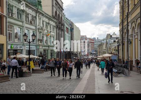 Moskau, RUSSLAND - 13. Juni 2018: Panoramablick auf Moskau Stockfoto