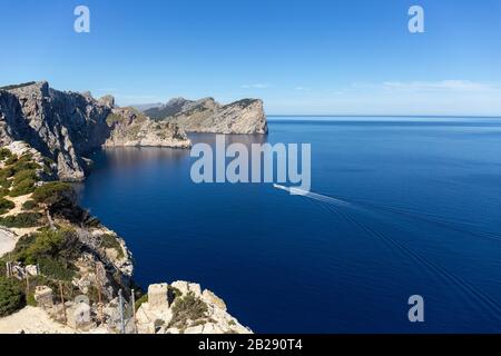 Schöne Aussicht auf das berühmte Kap de Formentor, Mallorca Spanien Stockfoto
