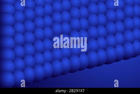 Gradientenblasen mit abstraktem Hintergrund. Abbildung von Kreisen, Broschüren zur Beschriftung. Stockfoto