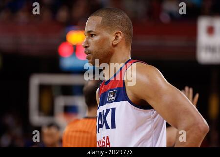 Barcelona, Spanien. März 2020. Eulis Baez von Baxi Manresa beim ACB-Spiel zwischen dem FC Barcelona und Baxi Manresa in Palau Blaugrana am 01. März 2020 in Barcelona, Spanien. Credit: Dax/ESPA/Alamy Live News Stockfoto