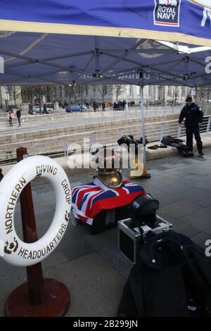 Days Veranstaltungen in Liverpool für den Flugzeugträger The Prince of Wales Stockfoto