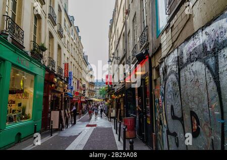 Schöne Straßen irgendwo in Paris Frankreich Stockfoto