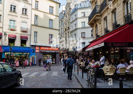 Schöne Straßen irgendwo in Paris Frankreich Stockfoto