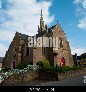 Eglise de Saint-Pierre, Epiniac, Bretagne, Frankreich Stockfoto