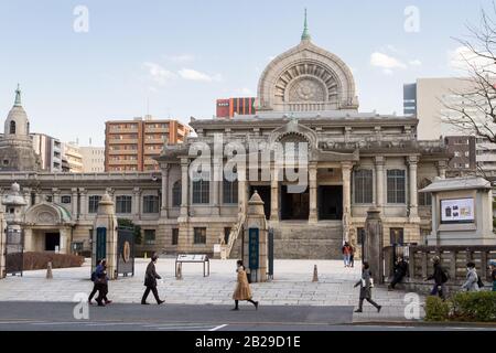 Tsukiji Hongan-JI Tempel in Tokio, Japan. Stockfoto