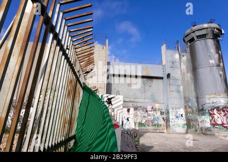 Die Trennmauer in Bethlehem, Palästina Stockfoto