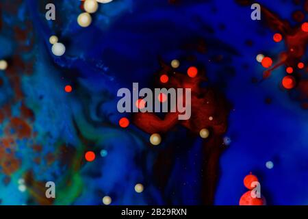 Abstrakter Textur-Farbhintergrund. Abstraktes Blau. Bunte Farbverläufe. Abstrakte Farbblasen. Stockfoto