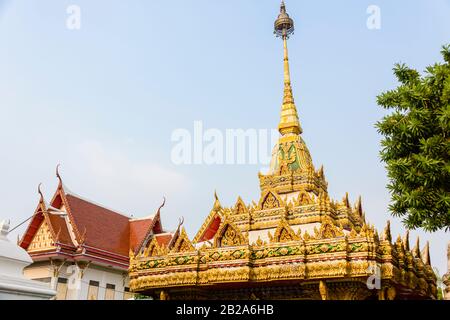 Golden Stupa im Wat Chana Songkhram, Bangkok, Thailand Stockfoto