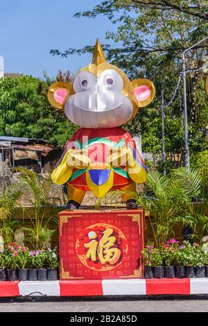 Modell für das chinesische Jahr des Affen, Phuket, Thailand Stockfoto