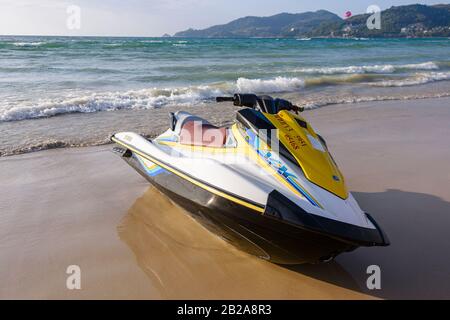 Verleih von Jetski, Patong Beach, Phuket, Thailand Stockfoto