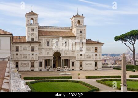 VILLA MEDICI, ROM Stockfoto