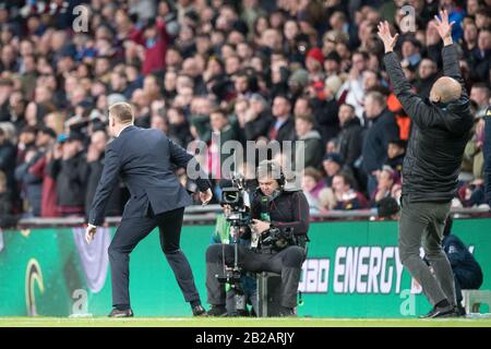 März 2020 im Wembley-Stadion in London, England, Das Finale des Carabao Cup zwischen Aston Villa und Manchester City. (Foto von Sebastian Frej) Stockfoto