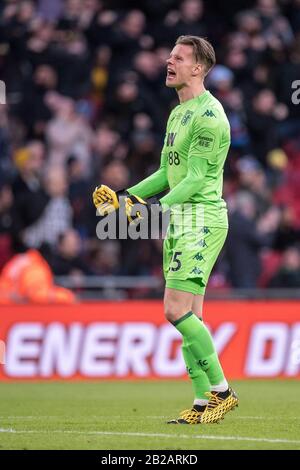März 2020 im Wembley-Stadion in London, England, Das Finale des Carabao Cup zwischen Aston Villa und Manchester City. (Foto von Sebastian Frej) Stockfoto