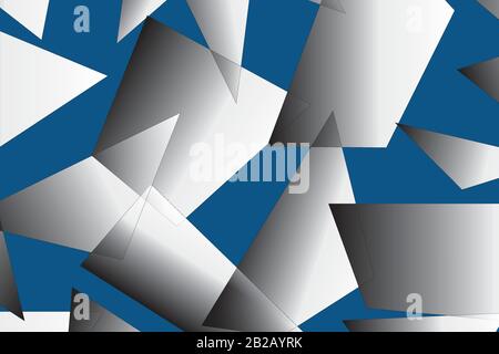 Polygontextur Seamless Repeat Vector Pattern. Abstrakt, Geometrisch, Detailliert. Zufällig. Stock Vektor