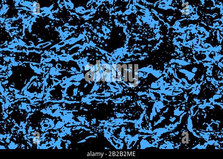 Zufälliges abstraktes Hintergrundmuster mit Anpassung an Pantone 19-4052 Classic Blue, Farbe des Jahres 2020. Pantone Farbe des Jahres 2020. Stockfoto