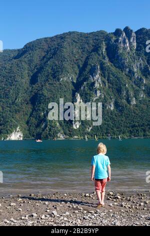 Lake Idro Stockfoto