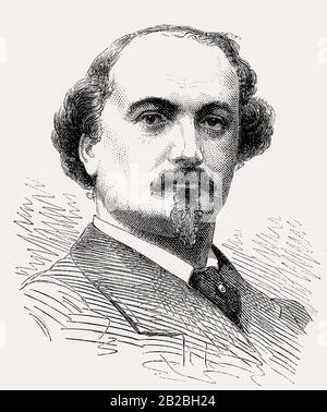 Pierre-François Villaret, 1830 - 18961, französischer Tenor Stockfoto
