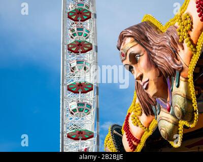 Wien, Österreich - 29.11.2019: Vergnügungspark im Prater (Wien), Riesenrad Stockfoto