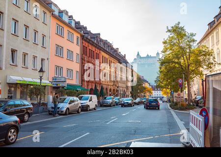 Würzburg, Deutschland - ca. August 2018: Das stadtbild von Würzburg in Deutschland Stockfoto