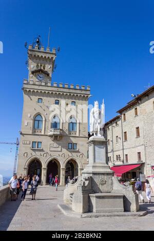 Italien, Emilia Romagna, San Marino, Piazza della Libertà Stockfoto