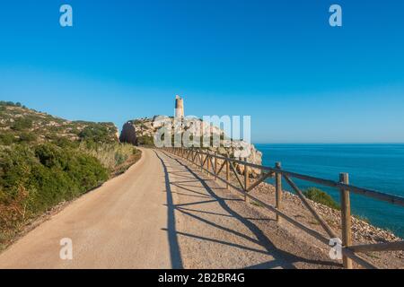 Der grüne Weg von Benicassim und oropesa del mar, Costa azahar, Spanien Stockfoto