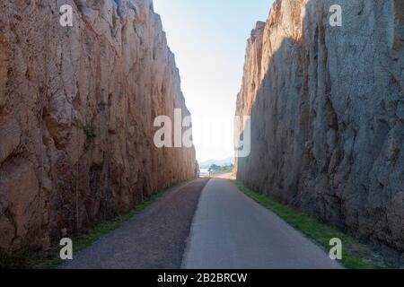 Der grüne Weg von Benicassim und oropesa del mar, Costa azahar, Spanien Stockfoto