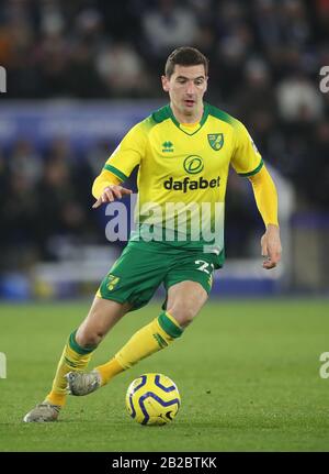 Kenny McLean von Norwich City während des Premier-League-Spiels im King Power Stadium, Leicester. Stockfoto