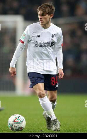 Liverpools Leighton Clarkson während des Carabao Cups, Viertelfinalspiel in Villa Park, Birmingham. Stockfoto