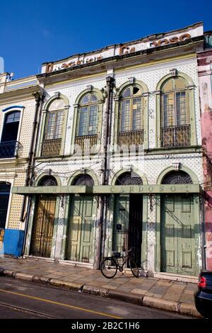 Gebäude, Altstadt, Belém, Pará, Brasilien Stockfoto