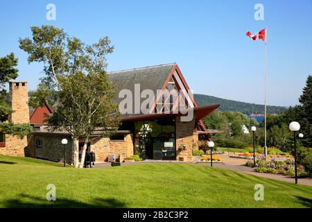 Alexander Graham Bell Museum am Cabot Trail auf Cape Breton Island, Nova Scotia, Kanada, Nordamerika, Stockfoto