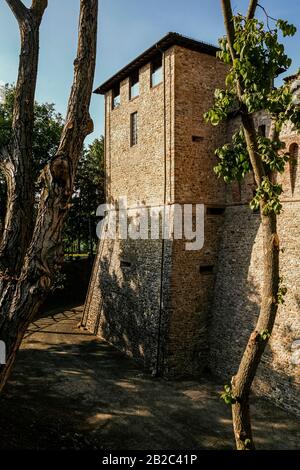 Italien Schloss Emilia Romagna Felino Stockfoto