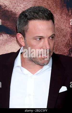 März 2020, Los Angeles, CA, USA: Los ANGELES - MAR 1: Ben Affleck bei der Rückfahrt Premiere im Regal LA Live am 1. März 2020 in Los Angeles, CA (Credit Image: © Kay Blake/ZUMA Wire) Stockfoto