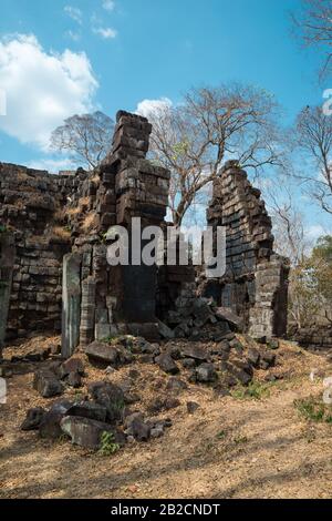 Prasat Chen Heiligtum in Ko Ker, Preah Vihear Region, Kambodscha, Asien Stockfoto