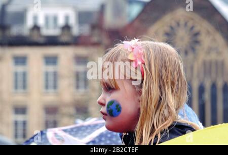 Bristol Climate Strike 28. Februar 2020 Stockfoto