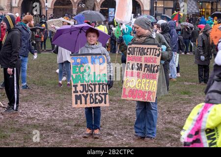 Bristol Climate Strike 28. Februar 2020 Stockfoto