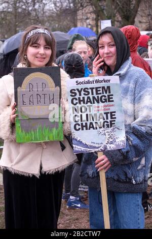 Bristol Climate Strike 28. Februar 2020 Stockfoto