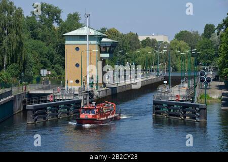 Schleuse, Spandau, Berlin, Deutschland Stockfoto