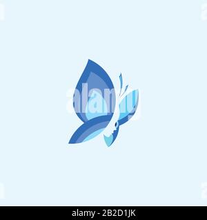 Butterfly Logo Design Template Stock Vektor