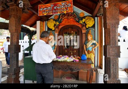 Sri Lanka, Kandy, Pattini Devale, Neth Boodiya Tempel Stockfoto