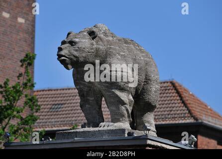 Berliner Bär, Eichenstrasse, Treptow, Berlin, Deutschland Stockfoto