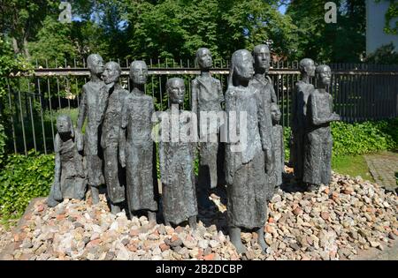 Schulptur "Jüdische Opfer des Faschismus", große Hamburger Straße, Mitte, Berlin, Deutschland Stockfoto