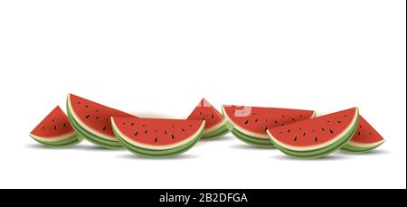 Hallo Sommerkarte mit Melone Stock Vektor