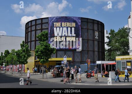 Yadegar Asisi Panorama, ´The Berlin Wall´, Zimmerstraße, Mitte, Berlin, Deutschland Stockfoto