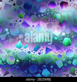 Surreales Overlay-Farbfeld mit Overlay-Muster Stockfoto