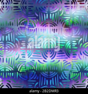 Surreales Overlay-Farbfeld mit Overlay-Muster Stockfoto