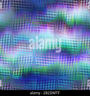 Surreales Overlay-Farbfeld mit Overlay-Muster Stockfoto