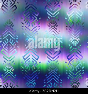 Surreales Overlay-Farbfeld mit Overlay-Muster Stockfoto