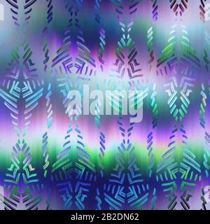 Surreales Overlay-Farbfeld mit Overlay-Muster Stockfoto